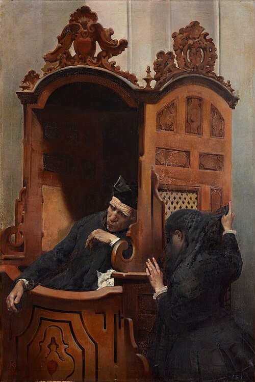 La penitente, 1884, Juan García Martínez