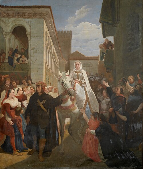 Manifestación del rey don Enrique IV de Castilla al pueblo segoviano, 1862, Juan García Martínez