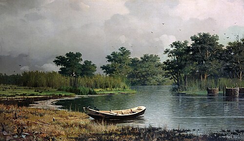 Riverside. Boat, 1881, Rufin Sudkovsky
