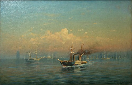 Ships in the roads, 1870, Rufin Sudkovsky