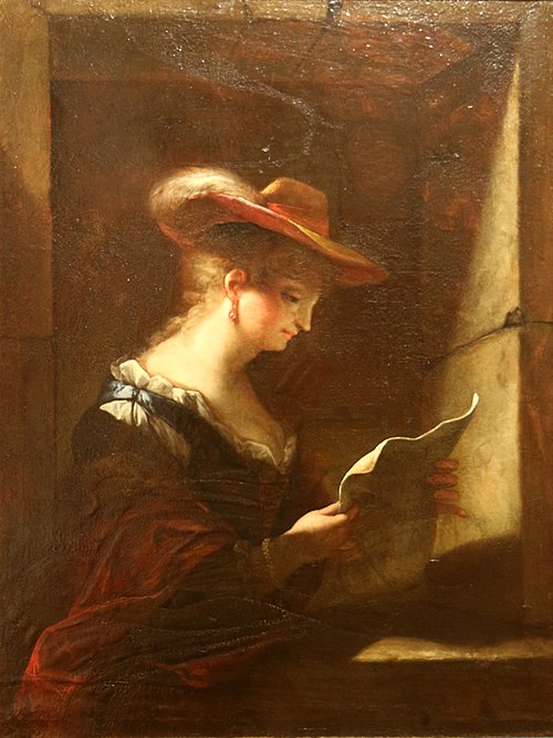 Jeune fille lisant, , Jean Raoux