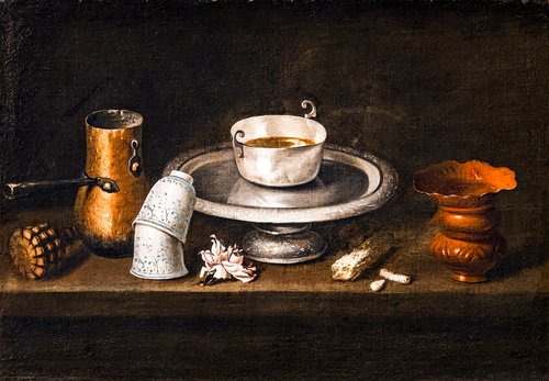 Nature morte au bol de chocolat, 1640, Juan de Zurbarán