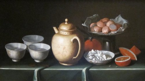 Still Life with Fruit and Pottery, 1640, Juan de Zurbarán