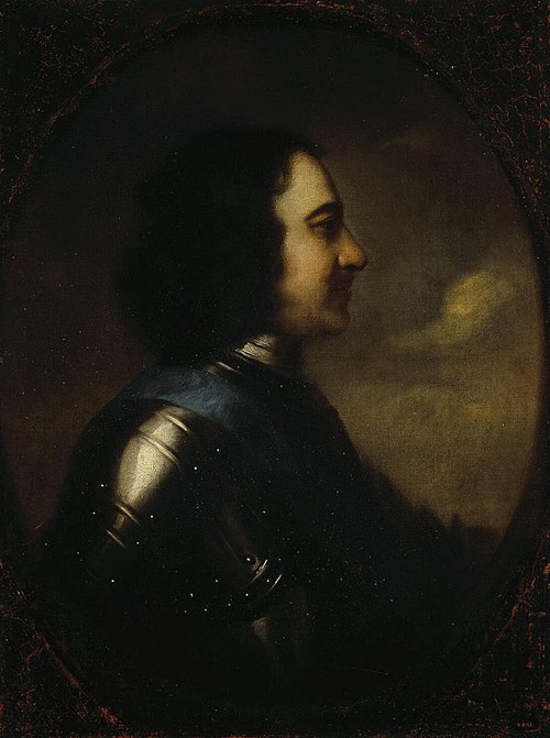 Portrait of Peter the Great, 1715, Johann Gottfried Tannauer