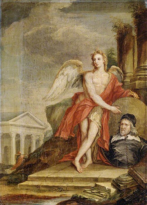 Architecture Admiring a Portrait of Inigo Jones, , William Kent