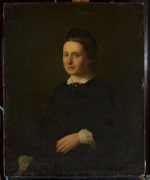 Portrait of Antonina Bałutowska née Massalska, 1864, Franciszek Tepa