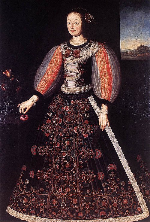 Portrait of Princess Anna Julianna Eszterházy, Wife of Count Ferenc Nádasdy, 1656, Benjamin von Block