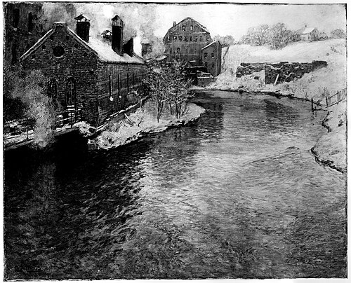 The Watermill, 1900, Frits Thaulow