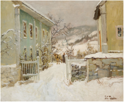 Clergy House in Norway, 1900, Frits Thaulow