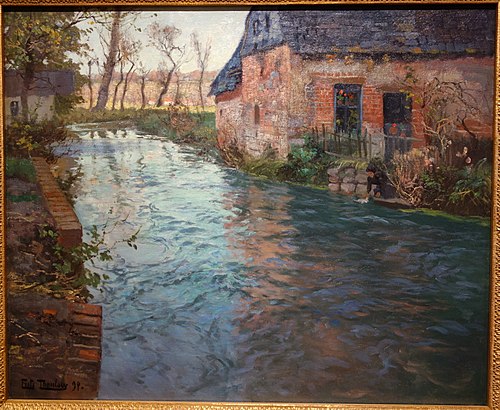 River in Normandy, 1894, Frits Thaulow