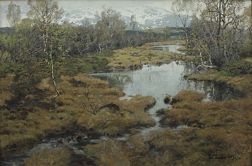 Løvsprett, 1889, Frits Thaulow