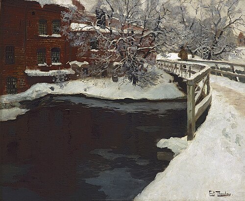 Treschow's Bridge, 1901, Frits Thaulow