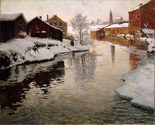 Den gamle fabrikk, 1901, Frits Thaulow