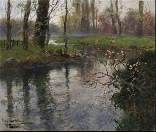 A Stream in Springtime, , Frits Thaulow