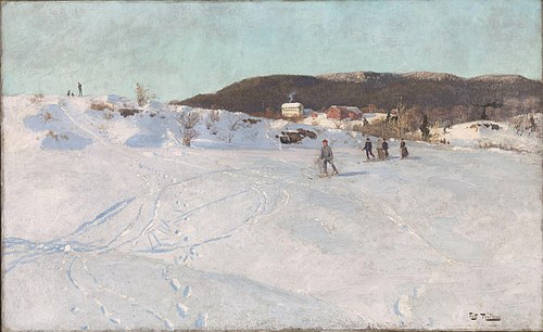 Hiver en Norvège, 1886, Frits Thaulow
