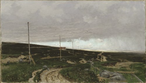 On the coast. Motif from Jaeren, Norway, 1879, Frits Thaulow