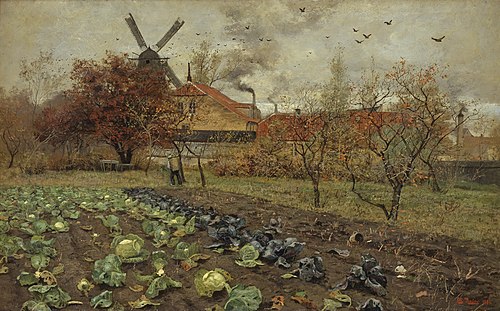 View of Amerikavej in Copenhagen, 1881, Frits Thaulow