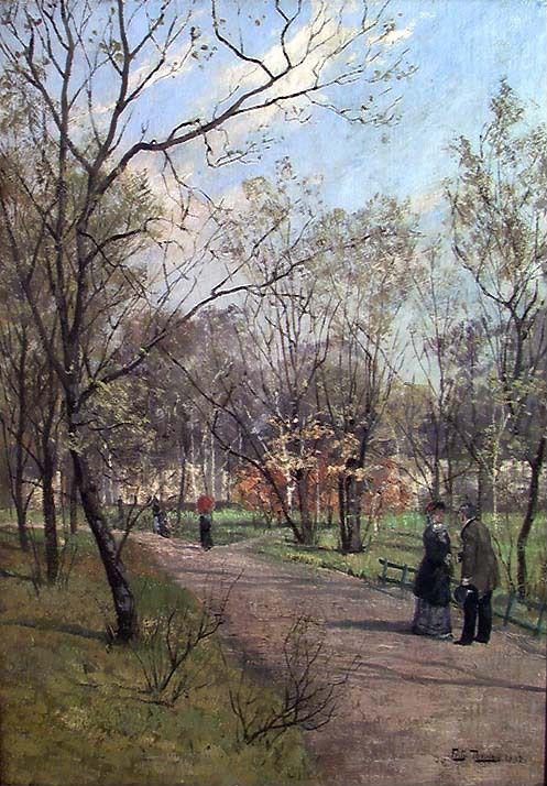 The Park of the Royal Palace, Oslo, 1882, Frits Thaulow