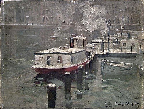 View from the Alster, 1885, Frits Thaulow