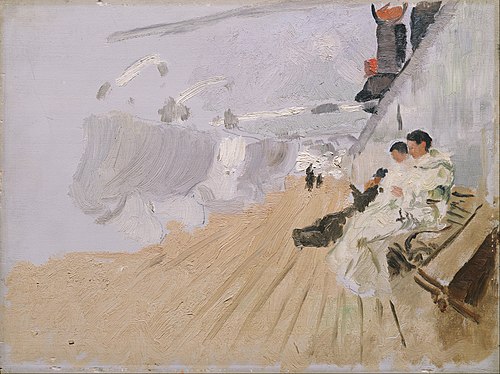 Monks on the Deck, 1898, Frits Thaulow