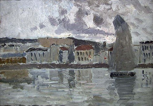 The Sailing Boat, 1890, Frits Thaulow