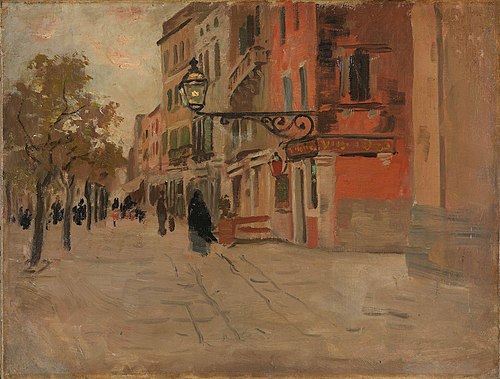 Street in Venice, 1894, Frits Thaulow