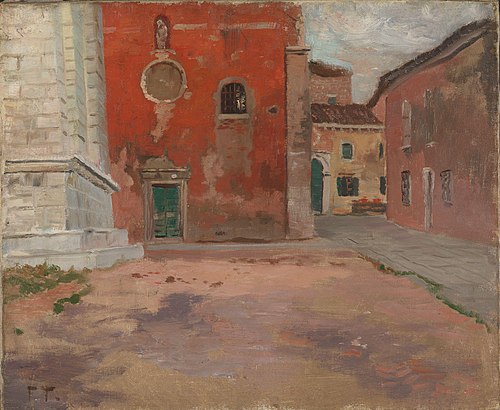 Red Church Wall in Venice, 1894, Frits Thaulow