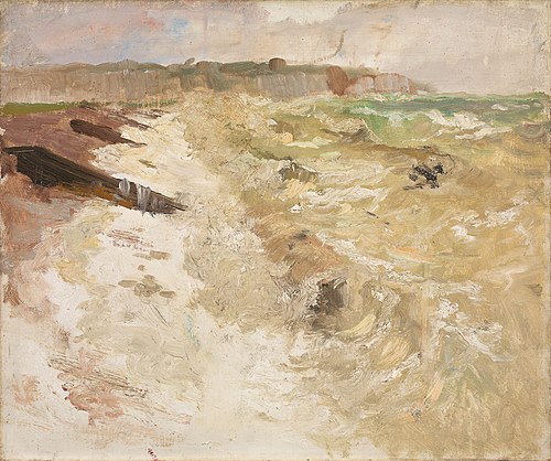 From the Beach at Dieppe, 1897, Frits Thaulow