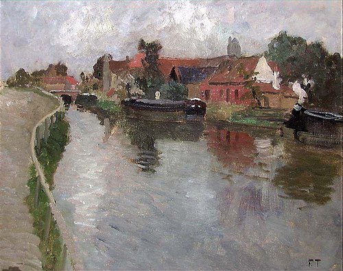 Canal in Volendam, 1906, Frits Thaulow