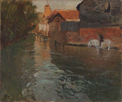 River in northern France, 1898, Frits Thaulow