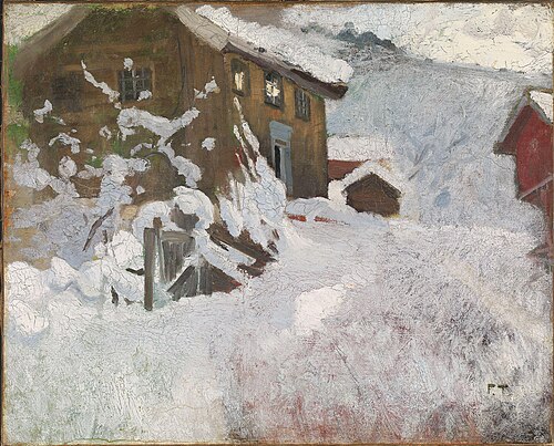 Norwegian Winter, 1896, Frits Thaulow