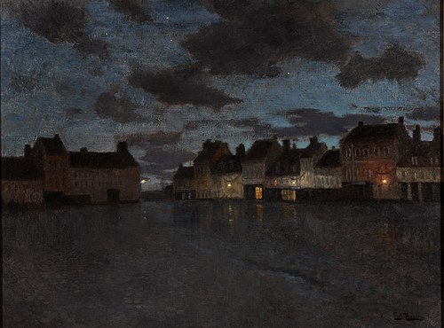 The Main Square, Montreuil (La Grande Place, Montreuil), 1894, Frits Thaulow