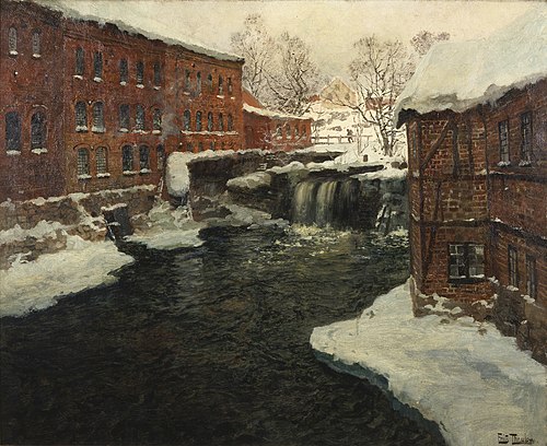 Mill Scene, 1887, Frits Thaulow