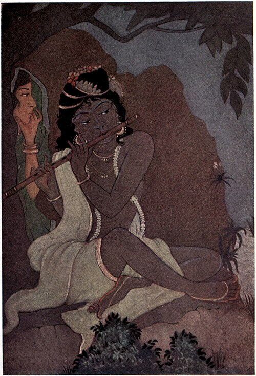 Radha et Krishna, 1914, Kshitindranath Majumdar