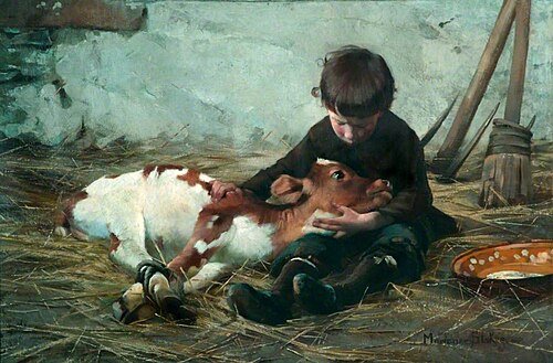 A Parting, 1884, Marianne Stokes