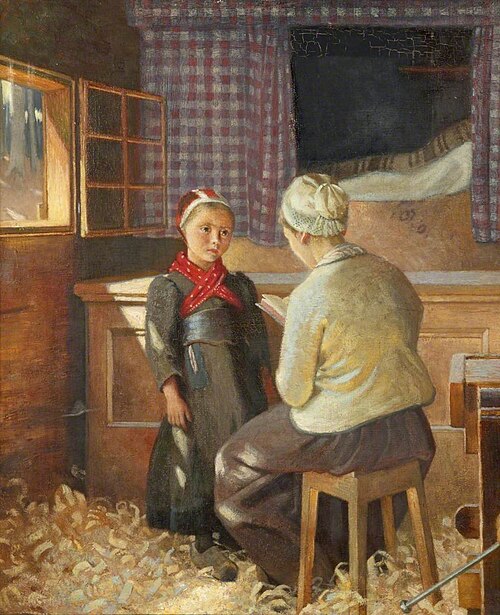 The Lesson, 1923, Marianne Stokes
