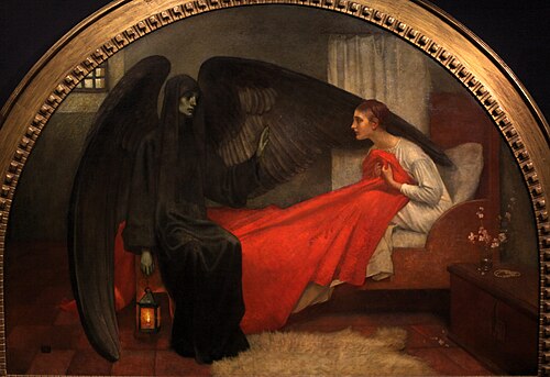 Death and the Maiden, 1908, Marianne Stokes