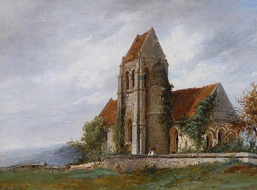 Une église de campagne abandonnée, , Pierre-Justin Ouvrié