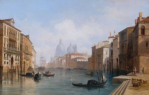Vue du Grand Canal, Venise, Italie, , Pierre-Justin Ouvrié