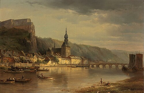 Vue de Dinant, 1850, Pierre-Justin Ouvrié