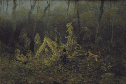 Uprchlíci v lese, 1877, Mikoláš Aleš