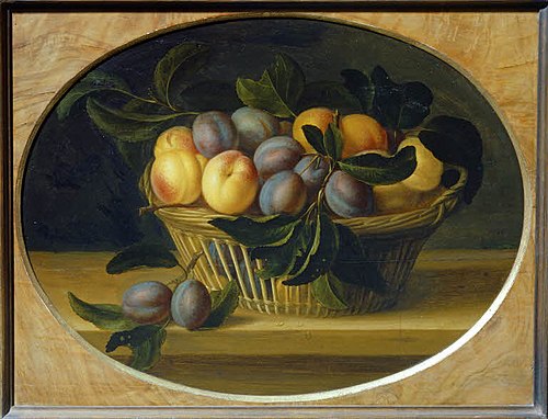 Nature morte : Pêches et Prunes, 1650, Louise Moillon
