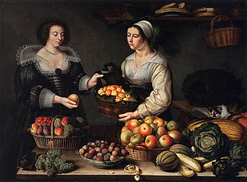 La Marchande de fruits et légumes, 1630, Louise Moillon