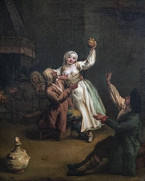 Le couple joyeux, 1740, Pietro Longhi
