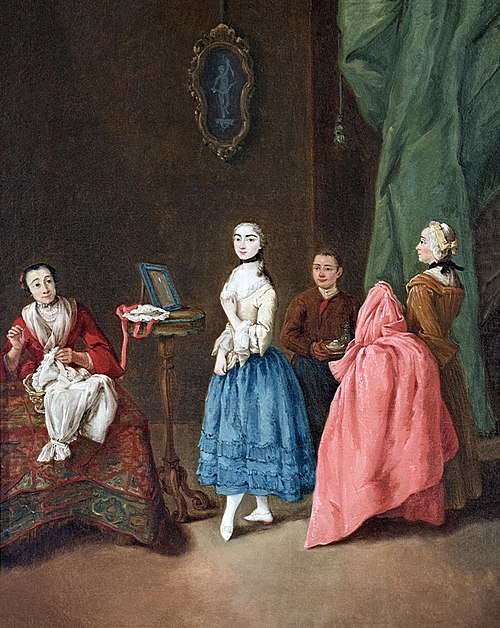 L’essayage, 1757, Pietro Longhi