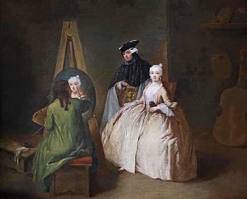 L'atelier du peintre, , Pietro Longhi