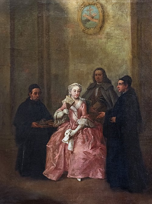 La visite au couvent, 1760, Pietro Longhi