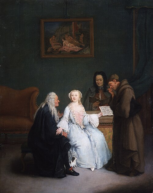 Music lesson, 1765, Pietro Longhi