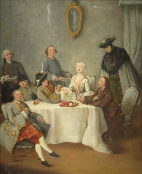 Artist Sketching an Elegant Company, 1760, Pietro Longhi