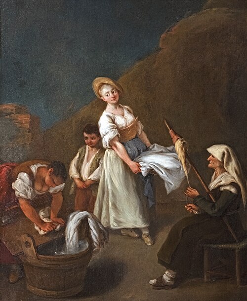 Les blanchisseuses, 1740, Pietro Longhi